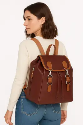Mochila de couro Zup Essenza