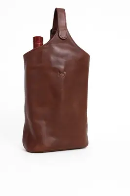 Porta Vinho em Couro Zup 2 Garrafas