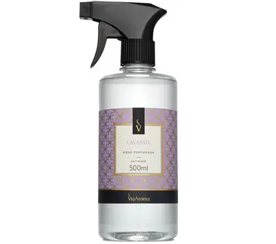 Água Perfumada para Tecidos 500ml Via Aroma  - Lavanda