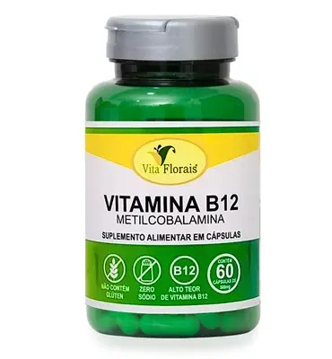 Vitamina B12 500mg 60 Cápsulas