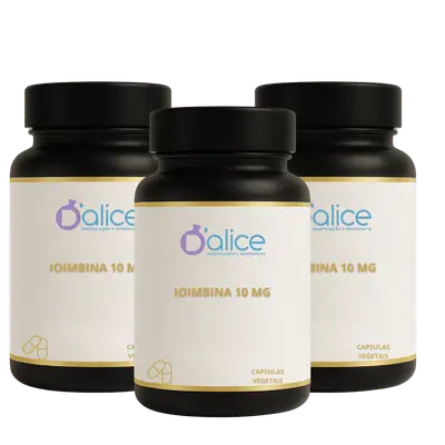 Combo de 3 frascos de Ioimbina 10 mg | 60 doses em Capsulas vegetais