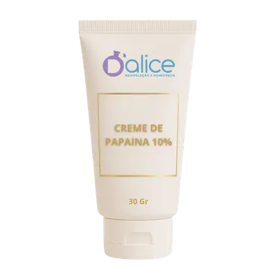 Creme de Papaína 10% - Enzima Proteolítica Cicatrizante e Anti-inflamatória  | 30 Gr
