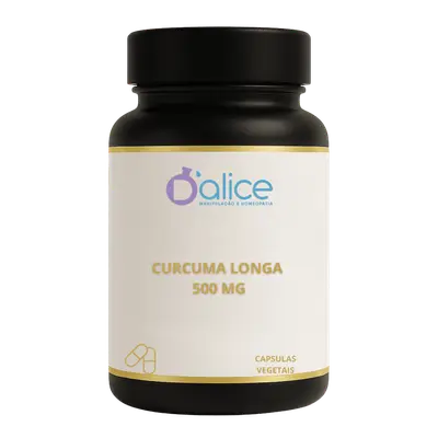Cúrcuma Longa 500 mg - Suplemento Natural Anti-inflamatório e Antioxidante  | 60 Doses em Capsulas vegetais