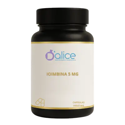 Ioimbina 5 mg - Energia, Libido e Queima de Gordura | 60 doses em Capsulas vegetais