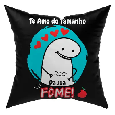 Capa de Almofada Avulsa Flork Meme Humor c/ Frases 45cm x 45cm