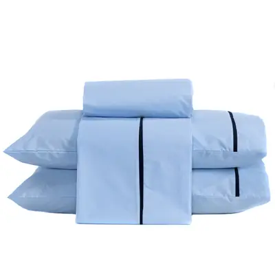 Jogo de Cama Milano Liso KING 04 Peças - Percal 200 Fios c/ Viés