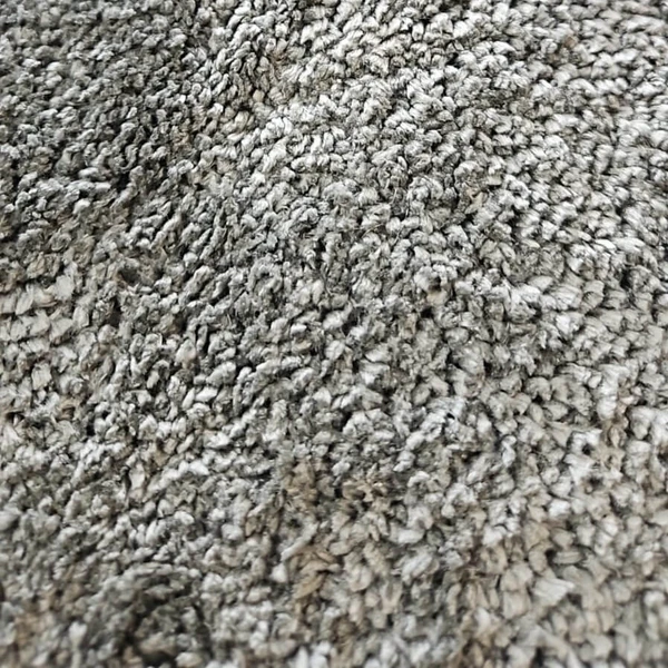 Tapete Orgânico Cinza Escuro 1,50x2,00 Antiderrapante Moderno e Macio