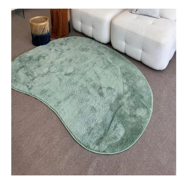 Tapete Sala Orgânico Jade 1,50x2,00 Antiderrapante Moderno e Macio