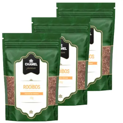 Chá de Rooibos (Aspalathus linearis) Encanto Sul-Africano 3 Pacotes c/ 30g  Chamel Premium