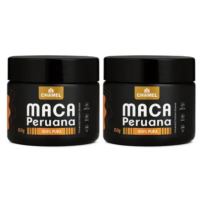 MACA PERUANA 100% PURA (Farinha)  Kit 2 Potes de 150 g CHAMEL