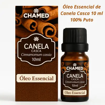 Óleo Essencial de Canela Casca 10ml   100% Puro  Chamel