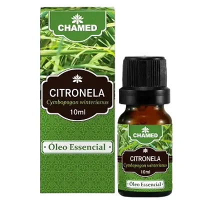 Óleo Essencial de Citronela 10ml 100% Puro Chamel