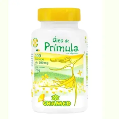 Óleo de Prímula   100 cápsulas de 500mg   CHAMED