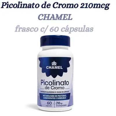 Picolinato de Cromo 210mcg  60 cápsulas -Chamel
