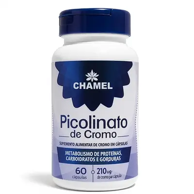 Picolinato de Cromo 210mcg  60 cápsulas -Chamel