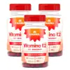 Vitamina K2 MK7 Menaquinona  - 3 Frascos de 60 cápsulas de 500 mg   Chamel