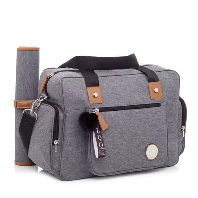 Bolsa Maternidade Lequiqui Denver Grande - Cinza