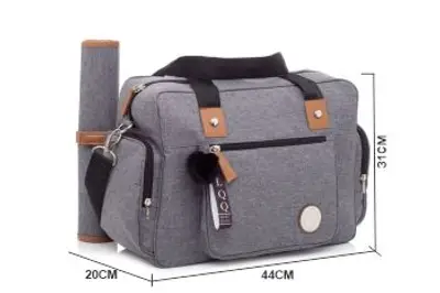 Bolsa Maternidade Lequiqui Denver Grande - Cinza