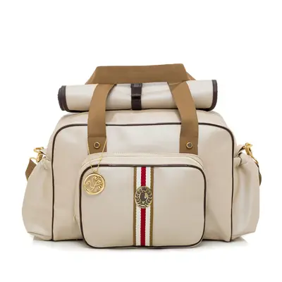 Bolsa Maternidade Lequiqui Oxford Grande - Bege