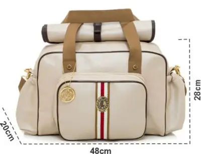 Bolsa Maternidade Lequiqui Oxford Grande - Bege