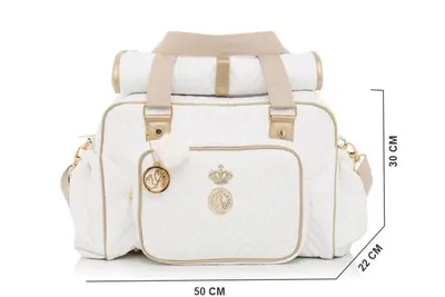 Bolsa Maternidade Lequiqui Viena Grande - Branca