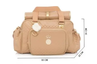 Bolsa Maternidade Lequiqui Viena Grande - Caramelo