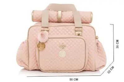 Bolsa Maternidade Lequiqui Viena Grande - Rosa