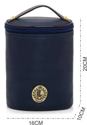 Porta Mamadeira Lequiqui Oxford - Azul Marinho