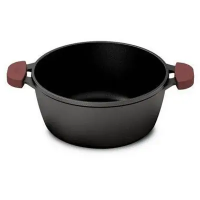 Caçarola De Ferro com Tampa de Vidro  Forno/Fogão 30cm MTA  8376