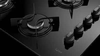 Cooktop 4 Bocas Preto Atlas UTop  300001515