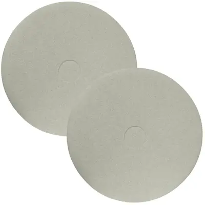 2 Disco Enceradeira Fibra Limpeza Lustrador Branco 410 Betta