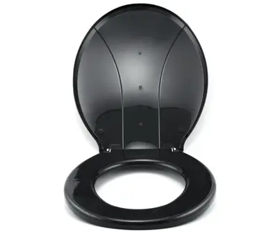Assento Premium Para Vaso Sanitário Universal Oval Preto