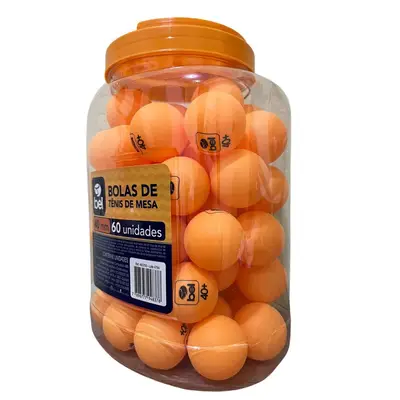 Bolas Bolinhas De Ping Pong Pote Com 60 Unidades 40mm Bel