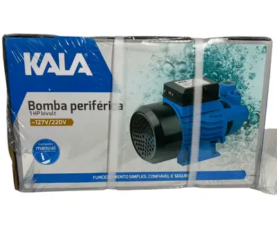 Bomba Periférica Água Motobomba 1HP 750w Kala Bivolt Mono