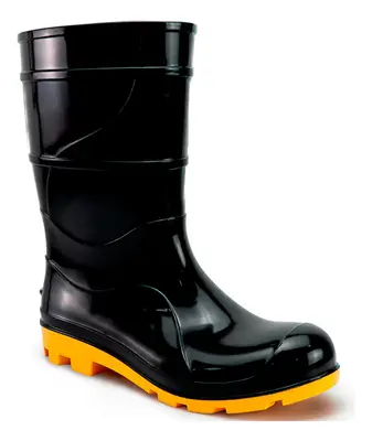 Bota Pvc Borracha Cano Médio Galocha Impermeável Epi Crival