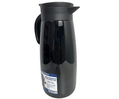Bule Térmico Soprano 1,5 Lt Aço Inox Com Gatilho Preto