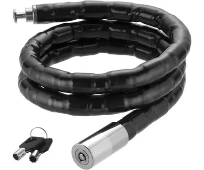 Cadeado Grosso Corrente Trava Bike Moto 2,5mm X 1,5 MT Kala
