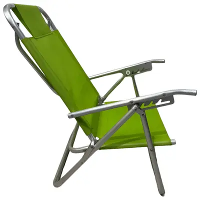 Cadeira De Praia Conforto Oversize Reclinavel 140kg Ronchetti Verde