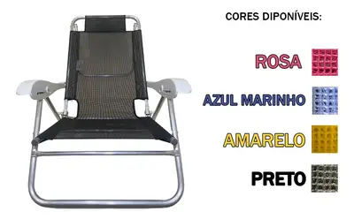 Cadeira Reclinavel Preguiçosa Sanete Ronchetti 120 Kg 05 Pos