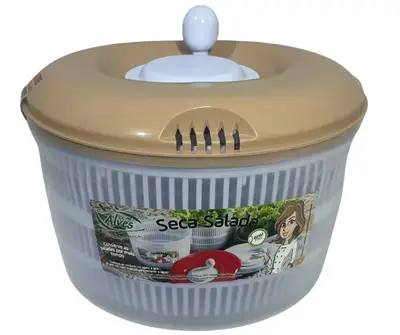 Centrífuga Secadora De Salada Manual Verduras Folhas Alves