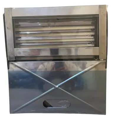 Churrasqueira Portátil Dobrável Inox Carvão Camping Suportel