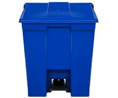 Coletor Lixeira De Pedal 30 Lt Bralimpia Azul