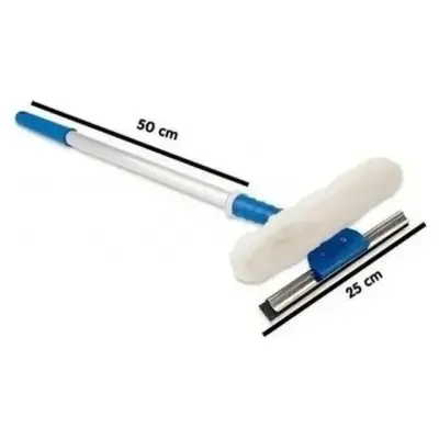 Combinado Limpa Vidros 2 Em 1 25 Cm Com Cabo Bralimpia Cb250