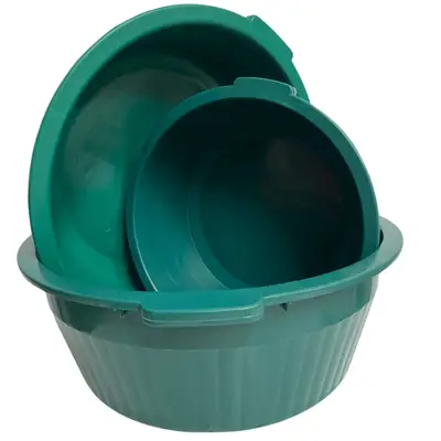 Conjunto Bacias Plásticas Simples Kit 03 Un Sort 11 20 30 Lt