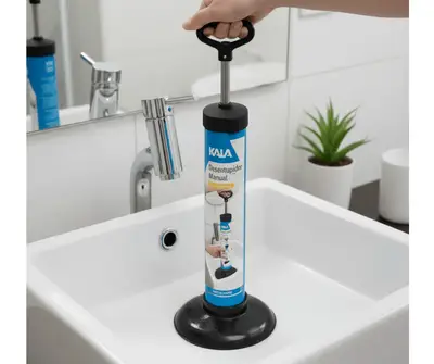 Desentupidor Manual De Vaso Pia Bomba Sucção Multiuso Kala