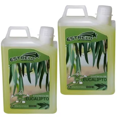 Essência De Eucalipto Natural Sauna 1 Litro Estrela 02 Und