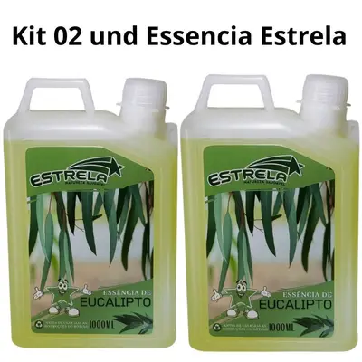 Essência De Eucalipto Natural Sauna 1 Litro Estrela 02 Und