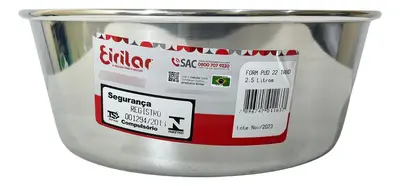 Forma De Alumínio Para Bolo Pudim 22 Cm Furo Redonda Eirilar