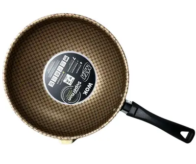 Frigideira Antiaderente Wok 24cm 2,8l Cor Cereja