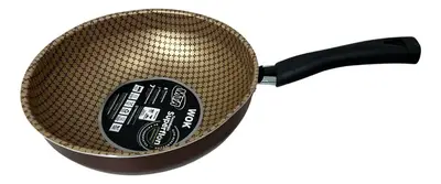 Frigideira Panela Wok Antiaderente 24cm 2,8l Mta Chocolate